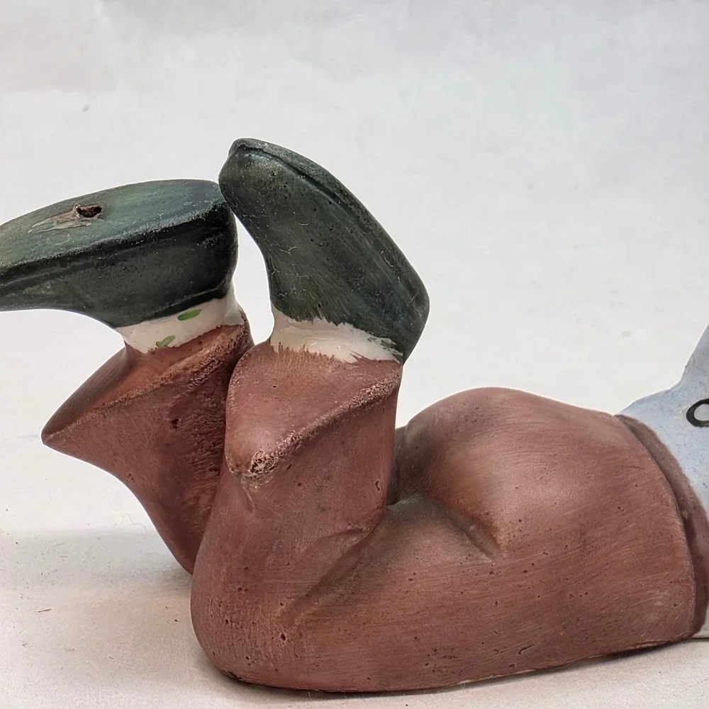Vintage Boy Figurine Lying Down on Stomach MCM Piano Baby Nursery Decor